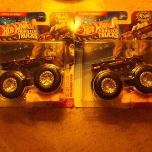 Hot Wheels Monster Trucks Batman FYJ44 • Lot of 2 • NWT • Includes Yellow Crush